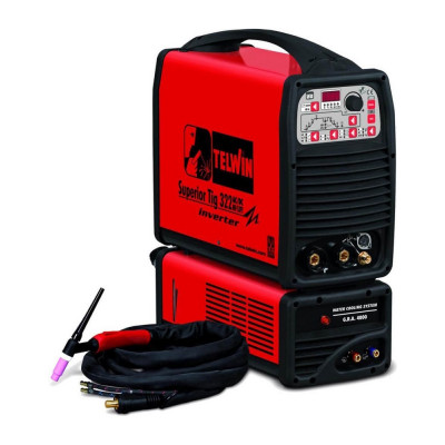Аргонодуговой сварочный инвертор Telwin Superior TIG 322 AC/DC HF/LIFT Aqua+ACC